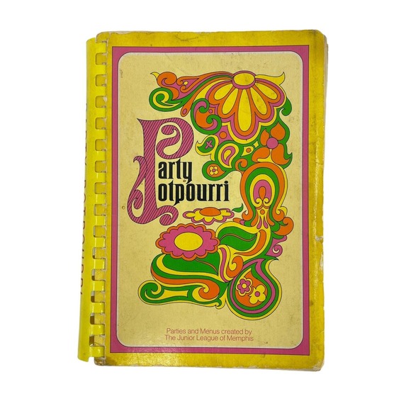 Vintage Cookbook Party Potpourri The Junior League of Memphis Tennessee 1975 - Picture 1 of 5